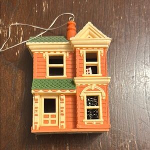 Hallmark Orange and Green Holiday House Ornament